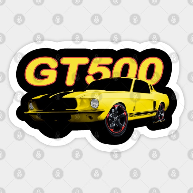 Mustang GT500 Sticker by vivachas